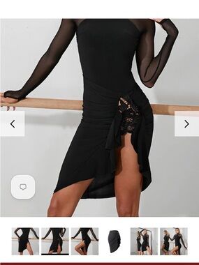 Asymmetrical dance skirt